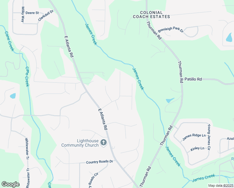 map of restaurants, bars, coffee shops, grocery stores, and more near 145 Glenloch Parkway in Stockbridge
