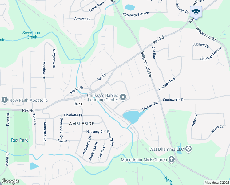 map of restaurants, bars, coffee shops, grocery stores, and more near 5920 Homestead Court in Rex
