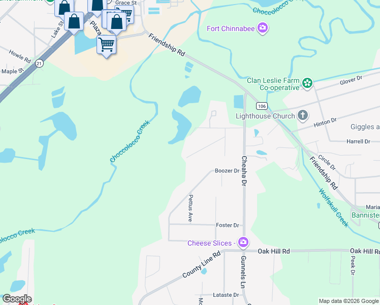 map of restaurants, bars, coffee shops, grocery stores, and more near 905 Edgewood Drive in Oxford