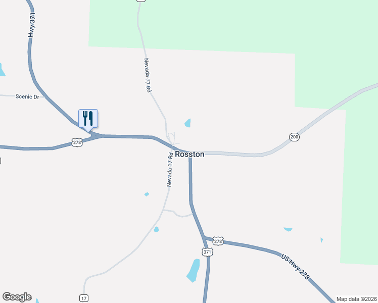 map of restaurants, bars, coffee shops, grocery stores, and more near in Rosston