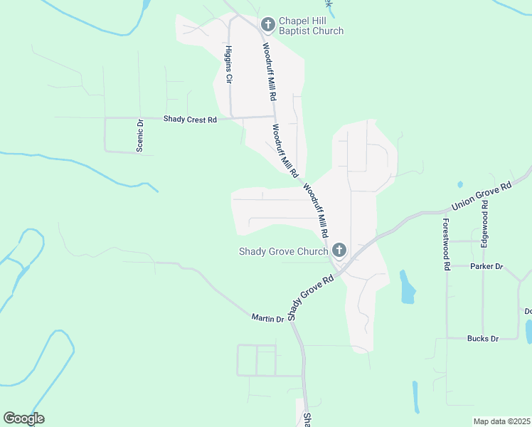 map of restaurants, bars, coffee shops, grocery stores, and more near 5021 Shannon Dr in Adamsville