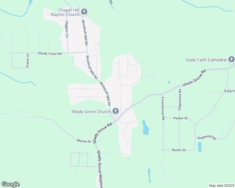 map of restaurants, bars, coffee shops, grocery stores, and more near 2876 Valley View Circle in Adamsville
