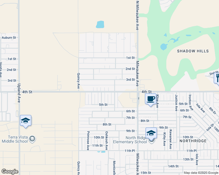 map of restaurants, bars, coffee shops, grocery stores, and more near 308 Oakridge Avenue in Lubbock