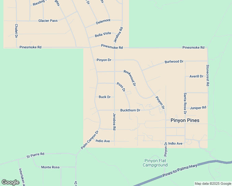 map of restaurants, bars, coffee shops, grocery stores, and more near 63330 Jeraboa Road in Mountain Center
