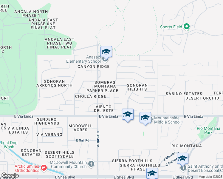map of restaurants, bars, coffee shops, grocery stores, and more near 11709 North 124th Way in Scottsdale