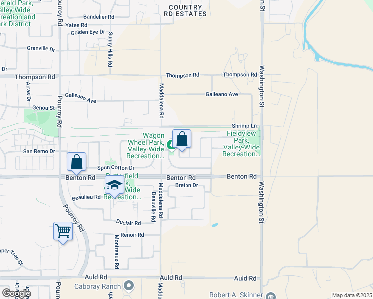 map of restaurants, bars, coffee shops, grocery stores, and more near 36427 Pistachio Drive in Winchester