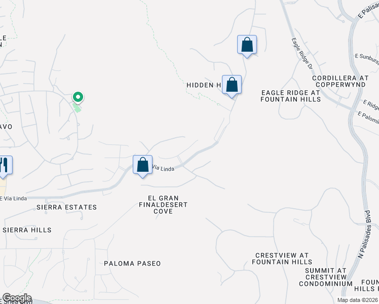 map of restaurants, bars, coffee shops, grocery stores, and more near 14341 East Geronimo Road in Scottsdale