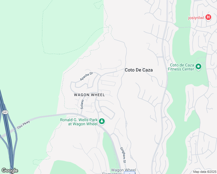 map of restaurants, bars, coffee shops, grocery stores, and more near 28 Goldmine Street in Trabuco Canyon
