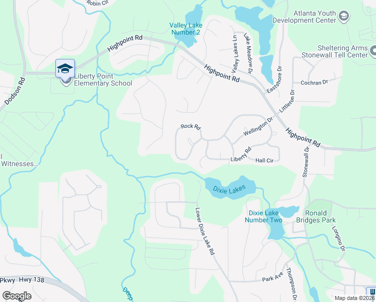 map of restaurants, bars, coffee shops, grocery stores, and more near 5898 Rock Road in Union City