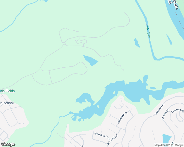 map of restaurants, bars, coffee shops, grocery stores, and more near 1842 Champions Circle in Evans