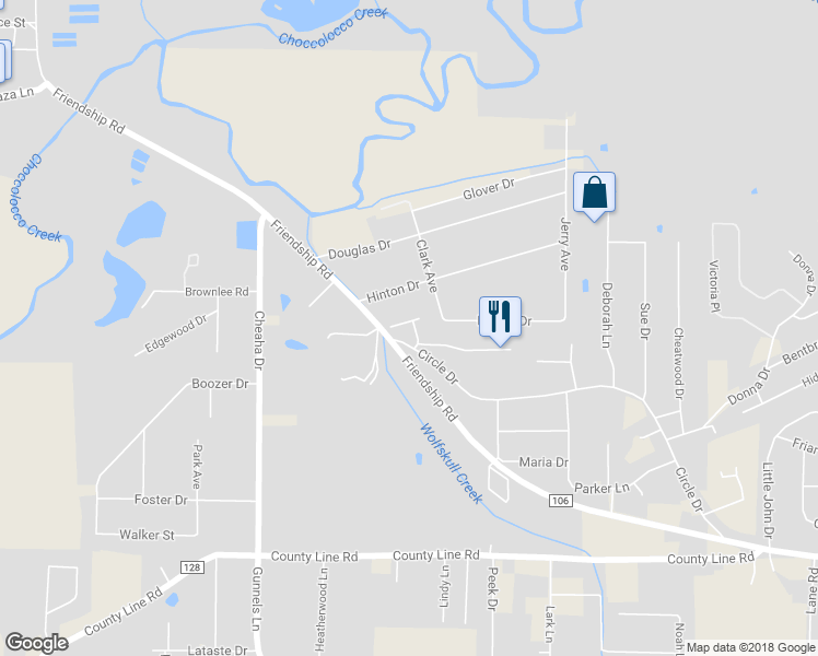 map of restaurants, bars, coffee shops, grocery stores, and more near 15 Skylar Court in Oxford