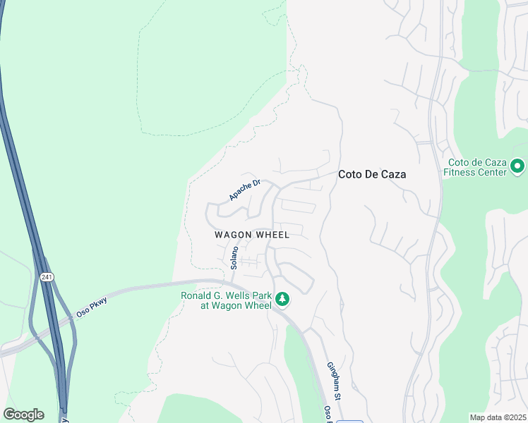 map of restaurants, bars, coffee shops, grocery stores, and more near 2 Drover Court in Trabuco Canyon