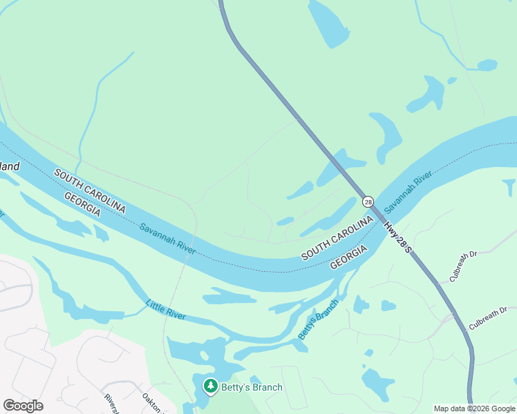 map of restaurants, bars, coffee shops, grocery stores, and more near Bent Oak Rd in Clarks Hill