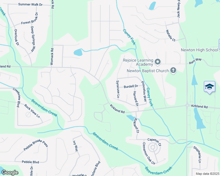 map of restaurants, bars, coffee shops, grocery stores, and more near 1070 Kirkland Road in Covington