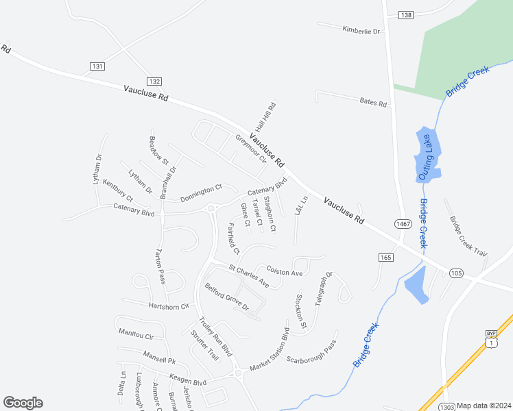 map of restaurants, bars, coffee shops, grocery stores, and more near Tarsel Court in Aiken