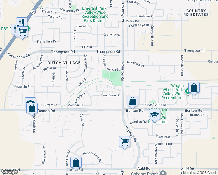 map of restaurants, bars, coffee shops, grocery stores, and more near 36320 Grazia Way in Winchester