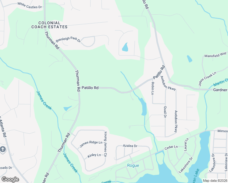 map of restaurants, bars, coffee shops, grocery stores, and more near 573 Patillo Road in Stockbridge