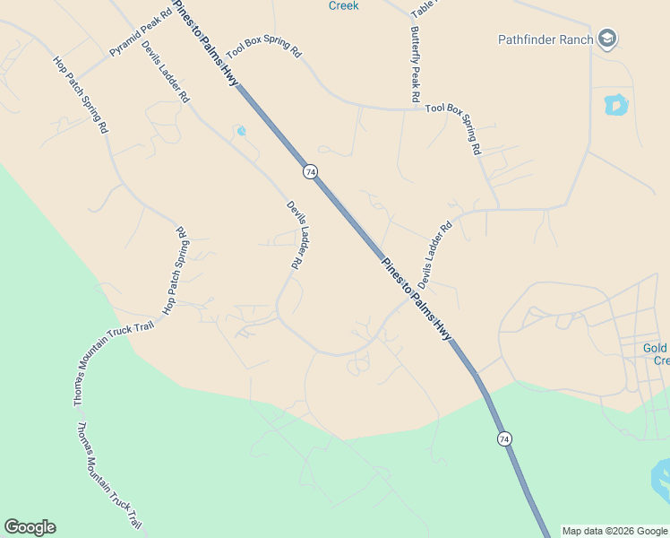 map of restaurants, bars, coffee shops, grocery stores, and more near 60164 Devils Ladder Road in Mountain Center