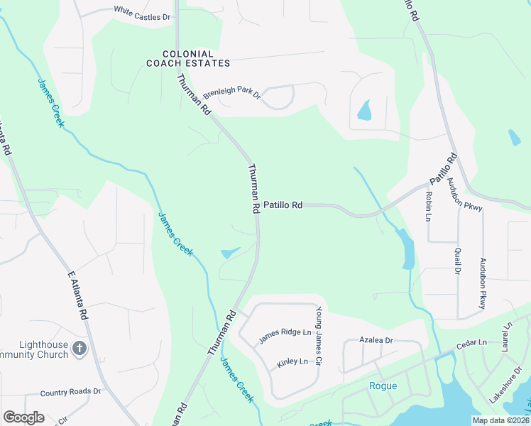 map of restaurants, bars, coffee shops, grocery stores, and more near 573 Patillo Road in Stockbridge