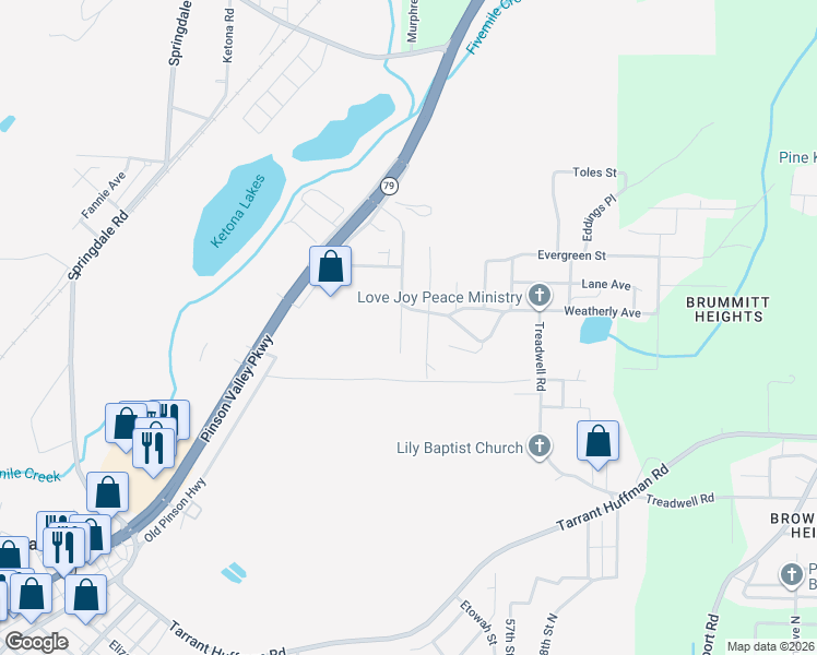 map of restaurants, bars, coffee shops, grocery stores, and more near 4033 Highland Avenue in Birmingham