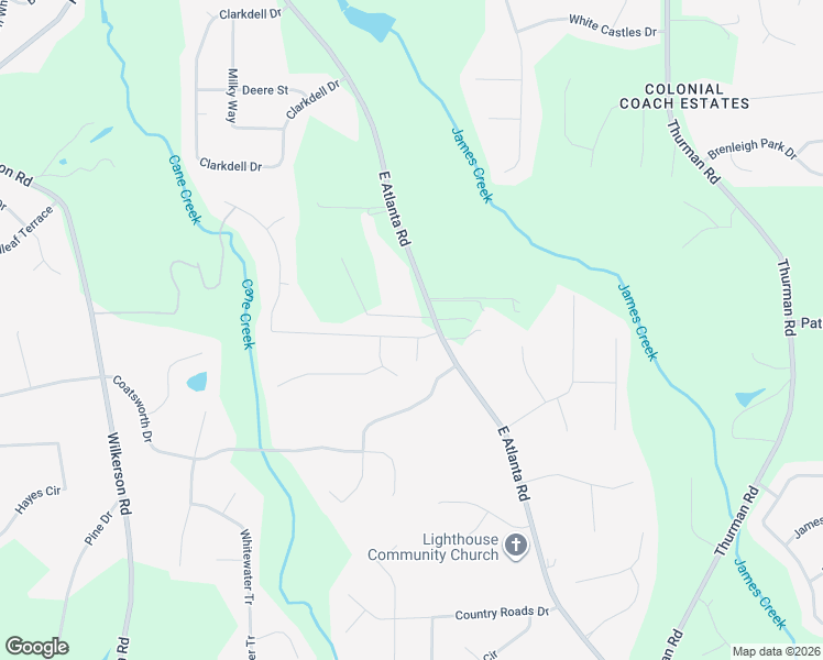 map of restaurants, bars, coffee shops, grocery stores, and more near 20 Stokes Drive in Stockbridge