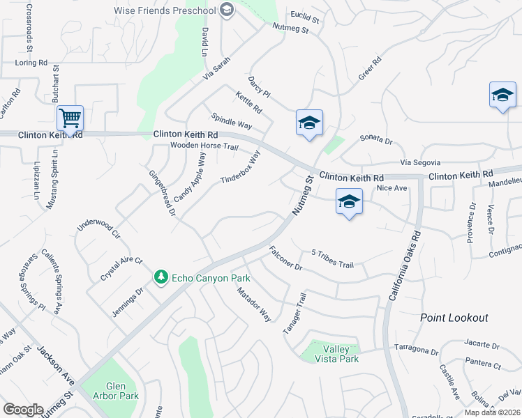 map of restaurants, bars, coffee shops, grocery stores, and more near 39893 Lafayette Drive in Murrieta