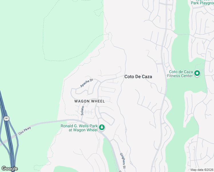 map of restaurants, bars, coffee shops, grocery stores, and more near 9 Tomahawk Street in Trabuco Canyon