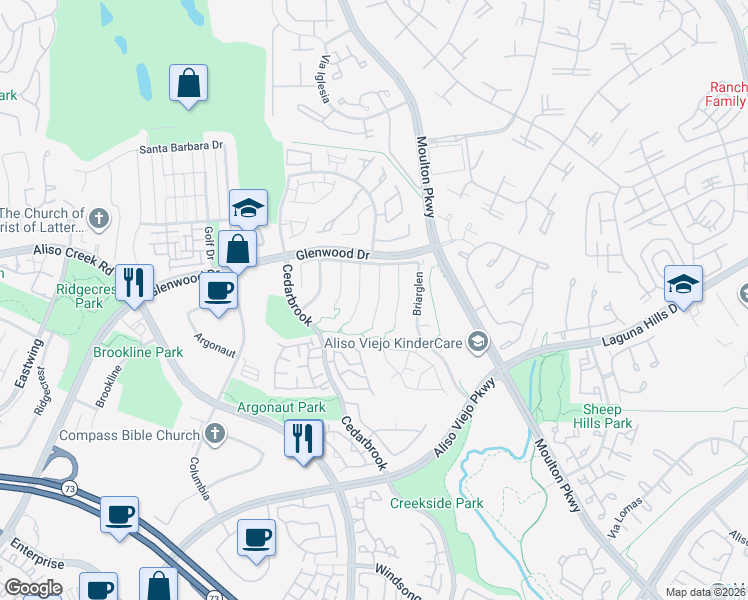 map of restaurants, bars, coffee shops, grocery stores, and more near 17 Windflower in Laguna Beach