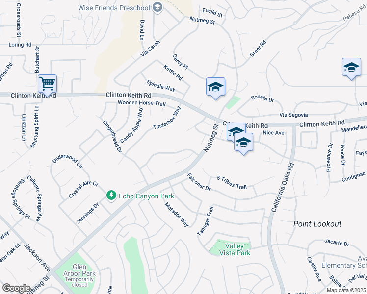 map of restaurants, bars, coffee shops, grocery stores, and more near 39885 Lafayette Drive in Murrieta