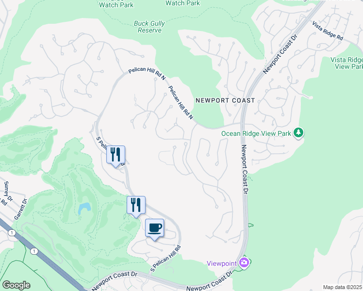 map of restaurants, bars, coffee shops, grocery stores, and more near 3 Island Vista in Newport Beach