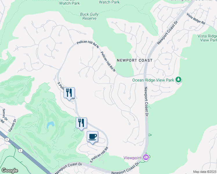 map of restaurants, bars, coffee shops, grocery stores, and more near 3 Island Vista in Newport Beach