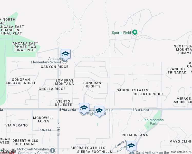 map of restaurants, bars, coffee shops, grocery stores, and more near 12681 East Jenan Drive in Scottsdale