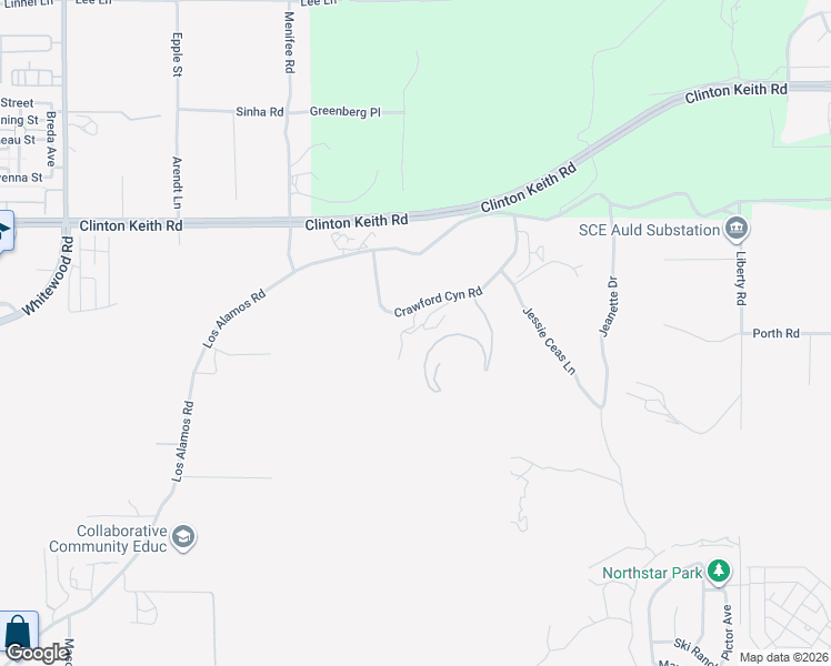 map of restaurants, bars, coffee shops, grocery stores, and more near 29225 Crawford Canyon Drive in Murrieta