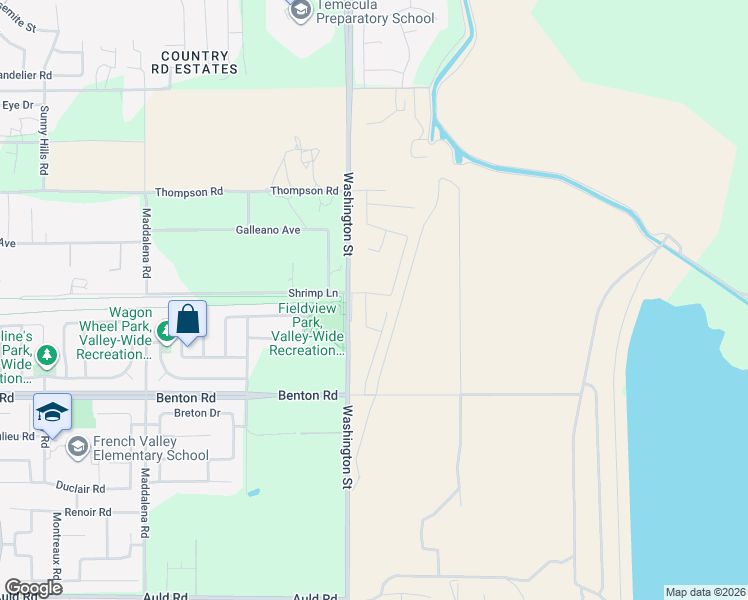 map of restaurants, bars, coffee shops, grocery stores, and more near 35762 Washington Street in Winchester