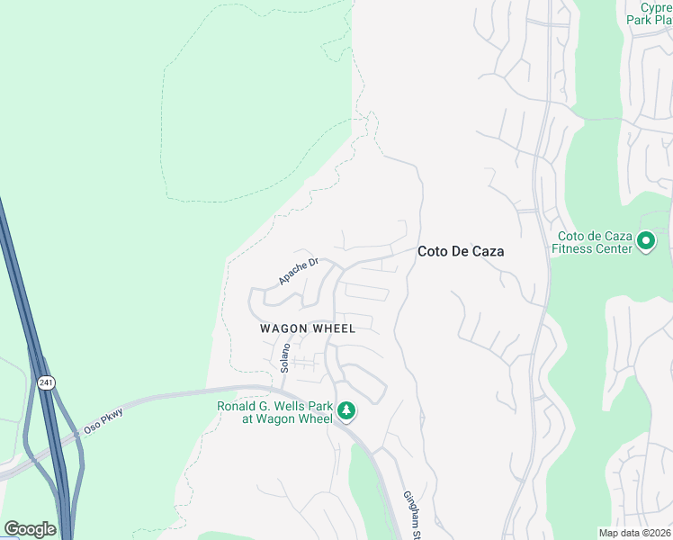 map of restaurants, bars, coffee shops, grocery stores, and more near 2 Drover Court in Trabuco Canyon