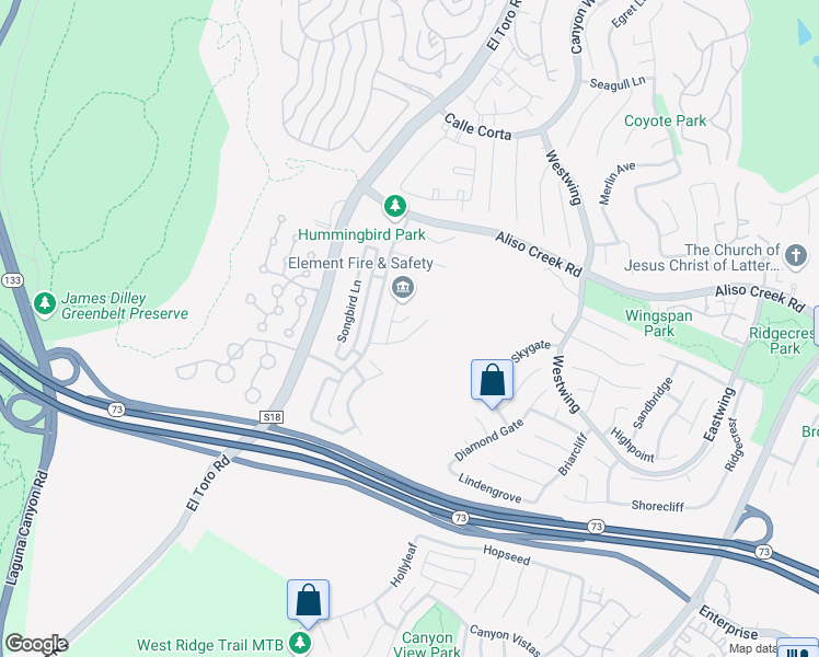 map of restaurants, bars, coffee shops, grocery stores, and more near 7 San Bittern Lane in Laguna Beach