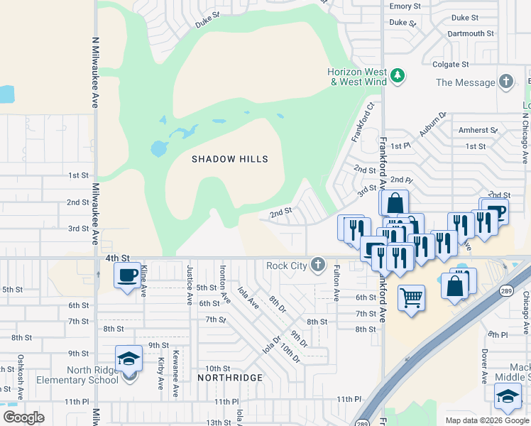 map of restaurants, bars, coffee shops, grocery stores, and more near 6024 2nd Street in Lubbock