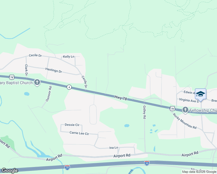 map of restaurants, bars, coffee shops, grocery stores, and more near 64 Monte Vista Road in Oxford