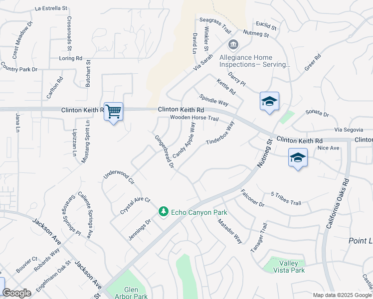 map of restaurants, bars, coffee shops, grocery stores, and more near 39928 Candy Apple Way in Murrieta