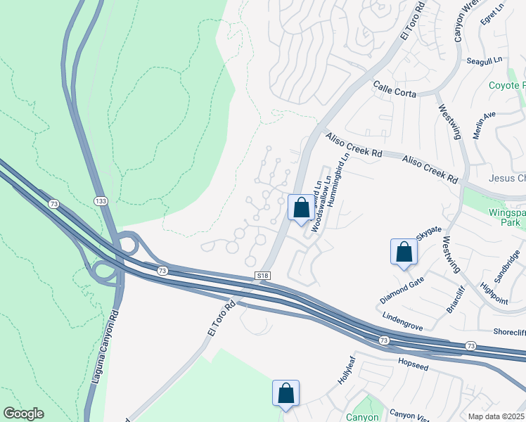 map of restaurants, bars, coffee shops, grocery stores, and more near 610 San Nicholas Court in Laguna Beach
