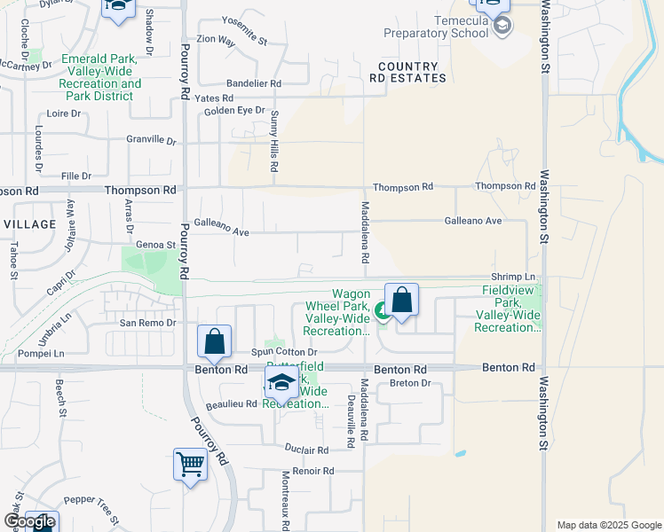map of restaurants, bars, coffee shops, grocery stores, and more near 32390 Shrimp Lane in Winchester