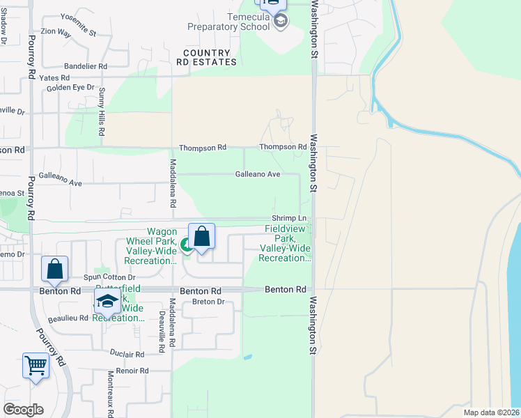 map of restaurants, bars, coffee shops, grocery stores, and more near 32830 Shrimp Lane in Winchester