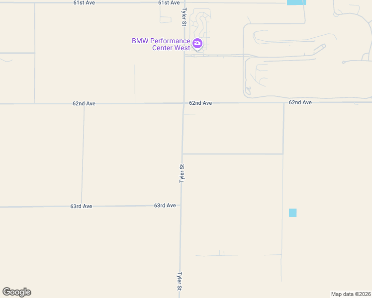 map of restaurants, bars, coffee shops, grocery stores, and more near 62101 Tyler Street in Thermal