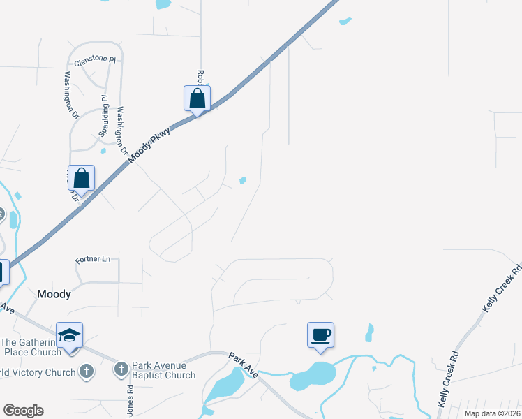 map of restaurants, bars, coffee shops, grocery stores, and more near 8020 Indigo Court in Moody