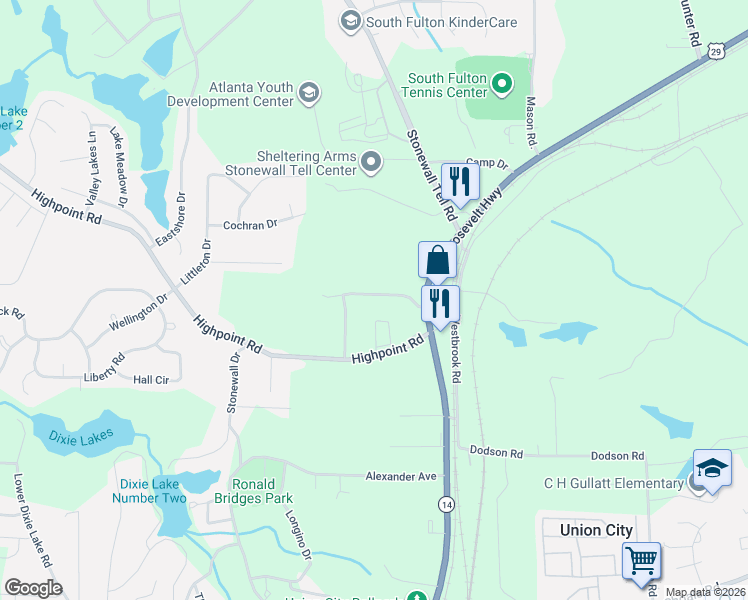 map of restaurants, bars, coffee shops, grocery stores, and more near 5000 Cottage Grove Place in Union City
