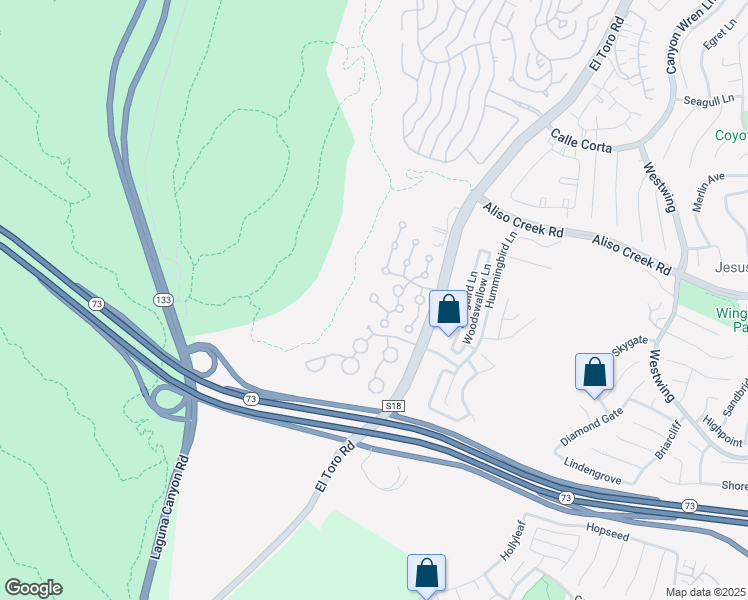 map of restaurants, bars, coffee shops, grocery stores, and more near 610 San Nicholas Court in Laguna Beach