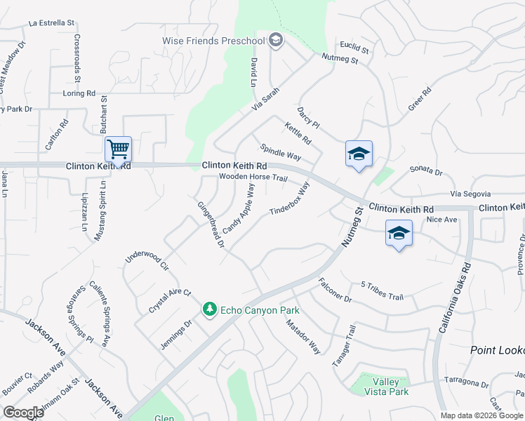 map of restaurants, bars, coffee shops, grocery stores, and more near 39795 Tinderbox Way in Murrieta