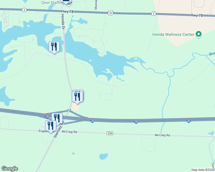 map of restaurants, bars, coffee shops, grocery stores, and more near 474 Clear Springs Road in Lincoln