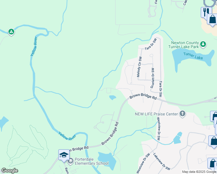 map of restaurants, bars, coffee shops, grocery stores, and more near 11134 Benton Woods Drive in Covington