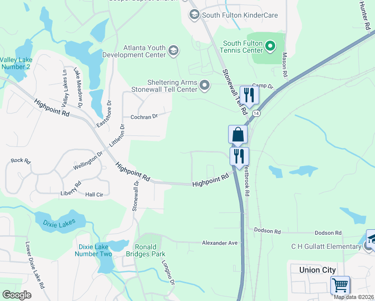 map of restaurants, bars, coffee shops, grocery stores, and more near 5031 Cottage Grove Place in Union City